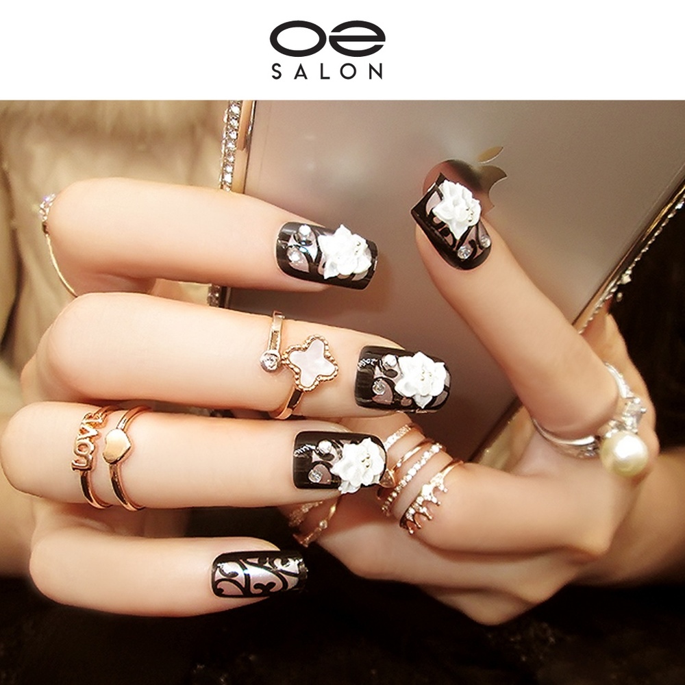 O2 Salon C4 Acrylic 3D Fake Nails (48 pcs/2 set)